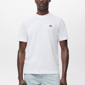 100% cotton t-shirt with embroidered detail