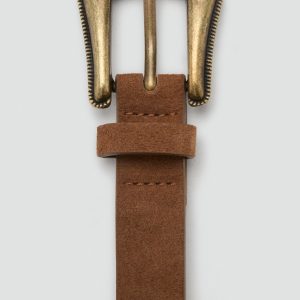 Studded leather belt