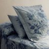 Percale cotton watercolor floral-print pillowcase 60x60 cm