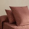 200-thread count percale cotton pillowcase with polka-dot print 60x60 cm