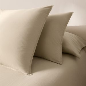 Children's washed cotton double-stitched pillowcase 60x60 cm