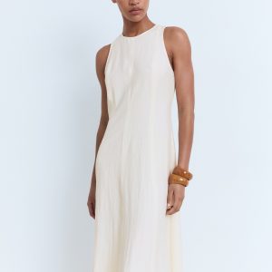 Flared midi-dress