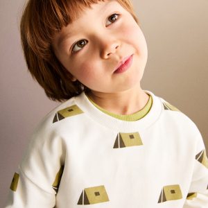 Printed cotton sweatshirt