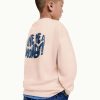 Embossed text sweatshirt