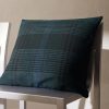 Overdyed checked cushion cover 50x50cm