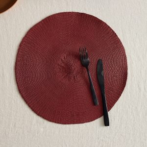 Colored paper placemat