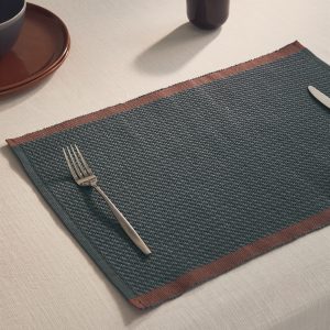 Cotton checked placemat