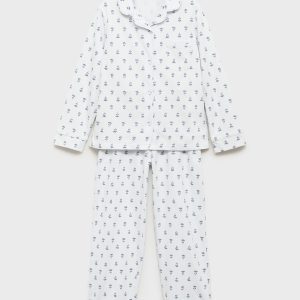 Floral-print pajamas