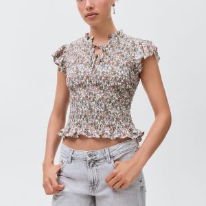 Floral print blouse