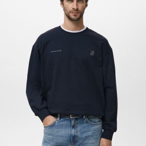 100% cotton sweatshirt text