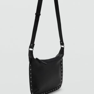 Stud leather bag