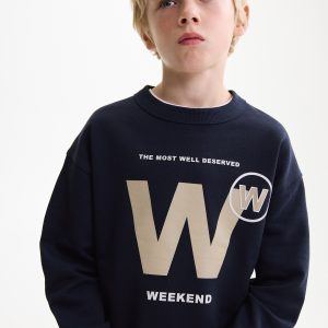 Printed cotton sweatshirt