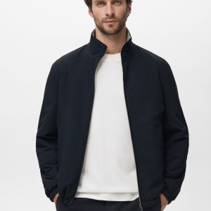 Reversible quilted water-repellent reversible jacket