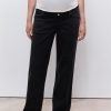 Wide-leg maternity jeans