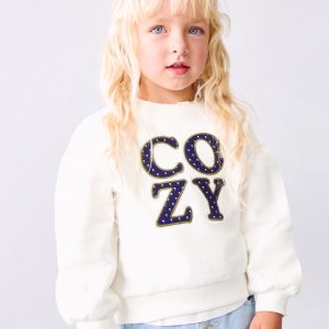 Floral embroidered sweatshirt