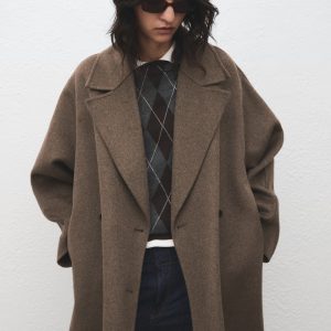 Handmade oversized wool coat