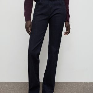 Flare jeans mid rise rinse wash