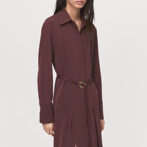 Belt shirt dress