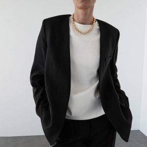 Straight-fit suit pants