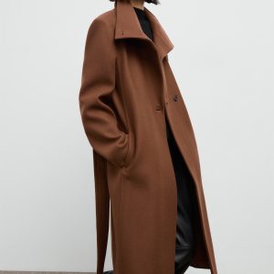 Manteco wool coat with belt