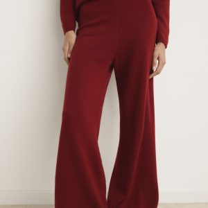 Thick cashmere pants