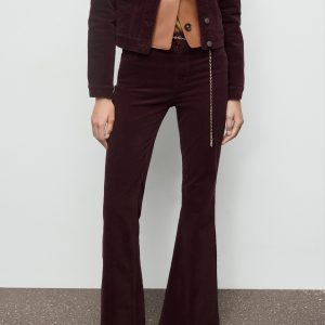 Velvet flared jeans