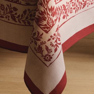 Cotton twill tablecloth for 6 to 8 diners