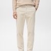 Corduroy slim-fit pants