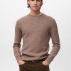 Knitted ribbed sweater