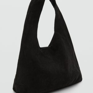 Suede leather mini-bag