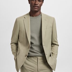 Milan slim-fit suit blazer
