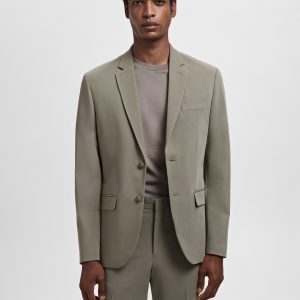 Super slim-fit suit jacket in stretch fabric