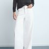 High-rise wide leg jeans with pockets