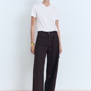 V-neck cotton T-shirt