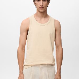 Striped strap T-shirt