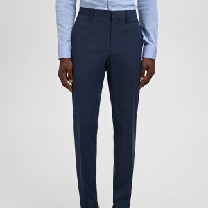 Stretch fabric super slim-fit suit trousers