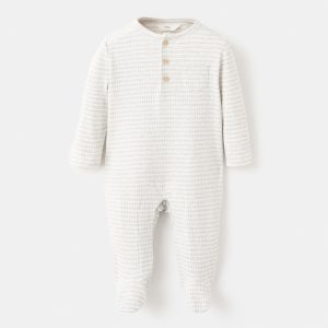 Striped onesie pajama