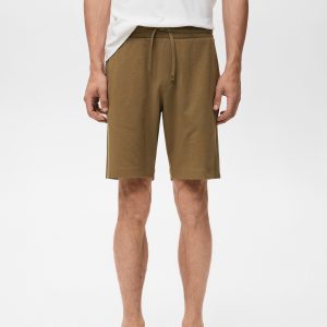 100% cotton bermuda shorts with drawstring