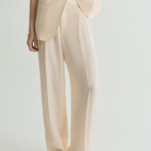 Straight-fit suit pants