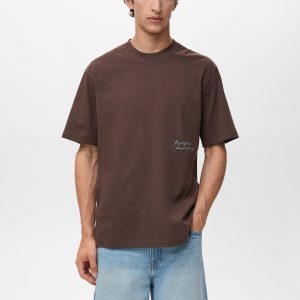 T-shirt with printed patch