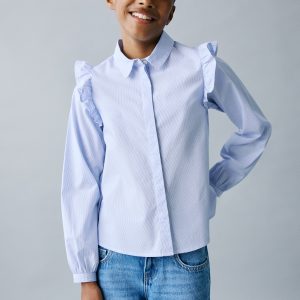 Shirt with ruffle detail