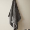Cotton-blend two-tone bath towel