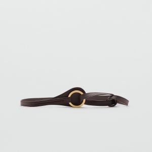 Thin belt with maxi-buckle