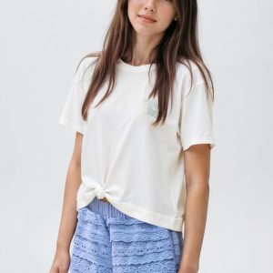 Knot crop T-shirt