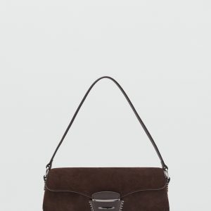 Suede shoulder bag