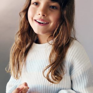 Knit striped sweater