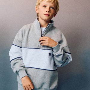 Perkins-neck sweatshirt