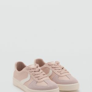 Combined sneakers with laces