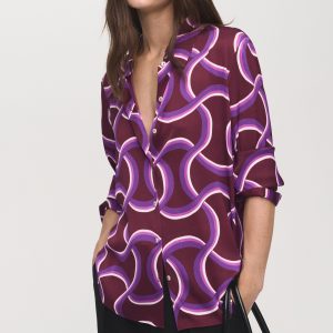 Shirt with abstract print