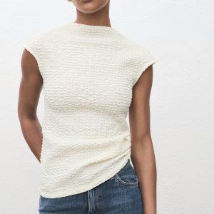 Textured cotton top